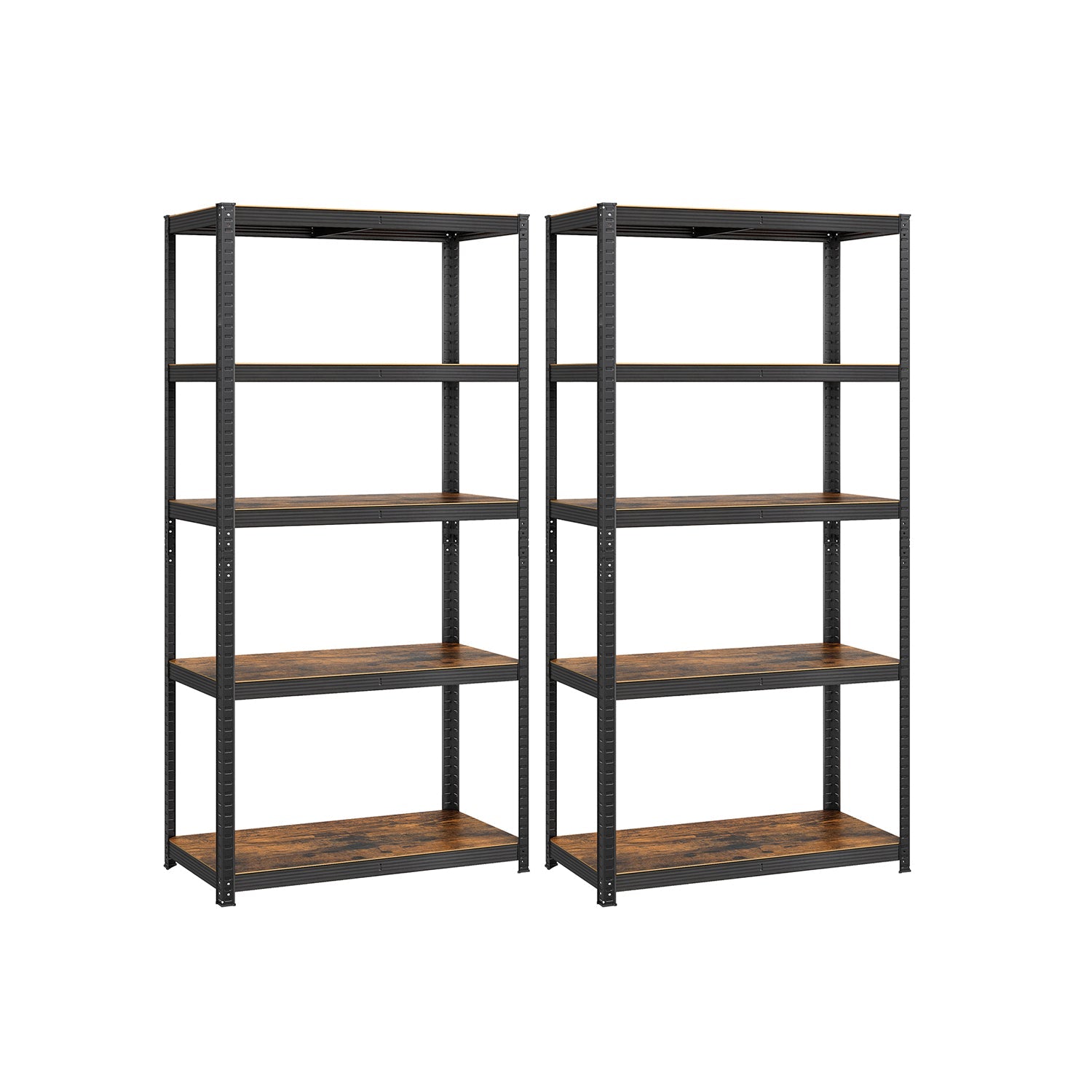 Racking cabinets - cellar shots - with 5 levels - of 200 cm high - Black