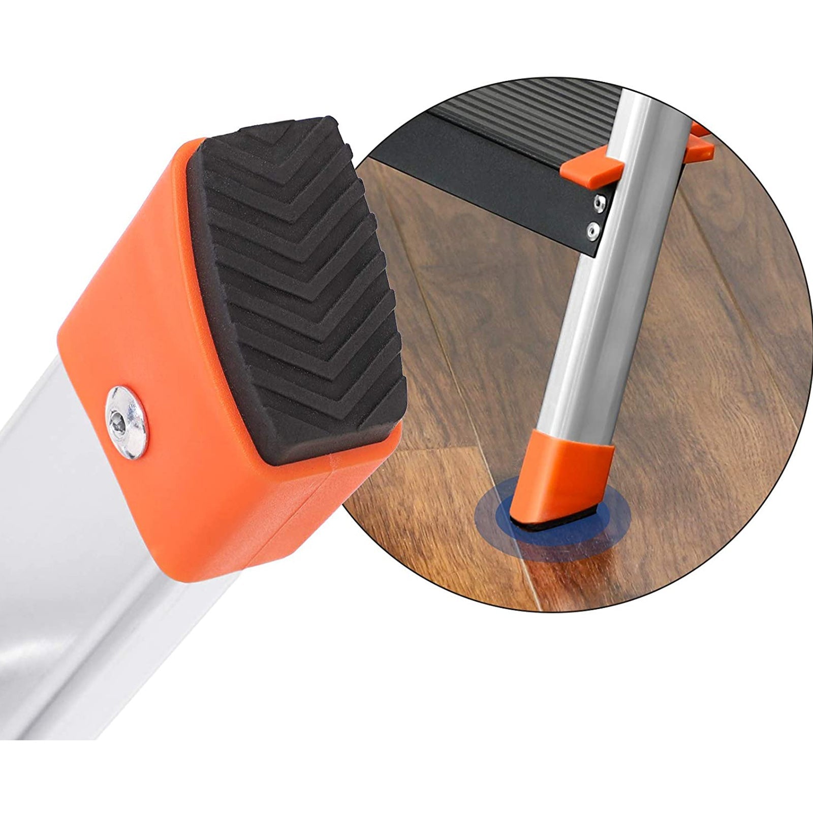 Ladder - 3 steps - Aluminum - Anti -slip feet - load capacity 150 kg