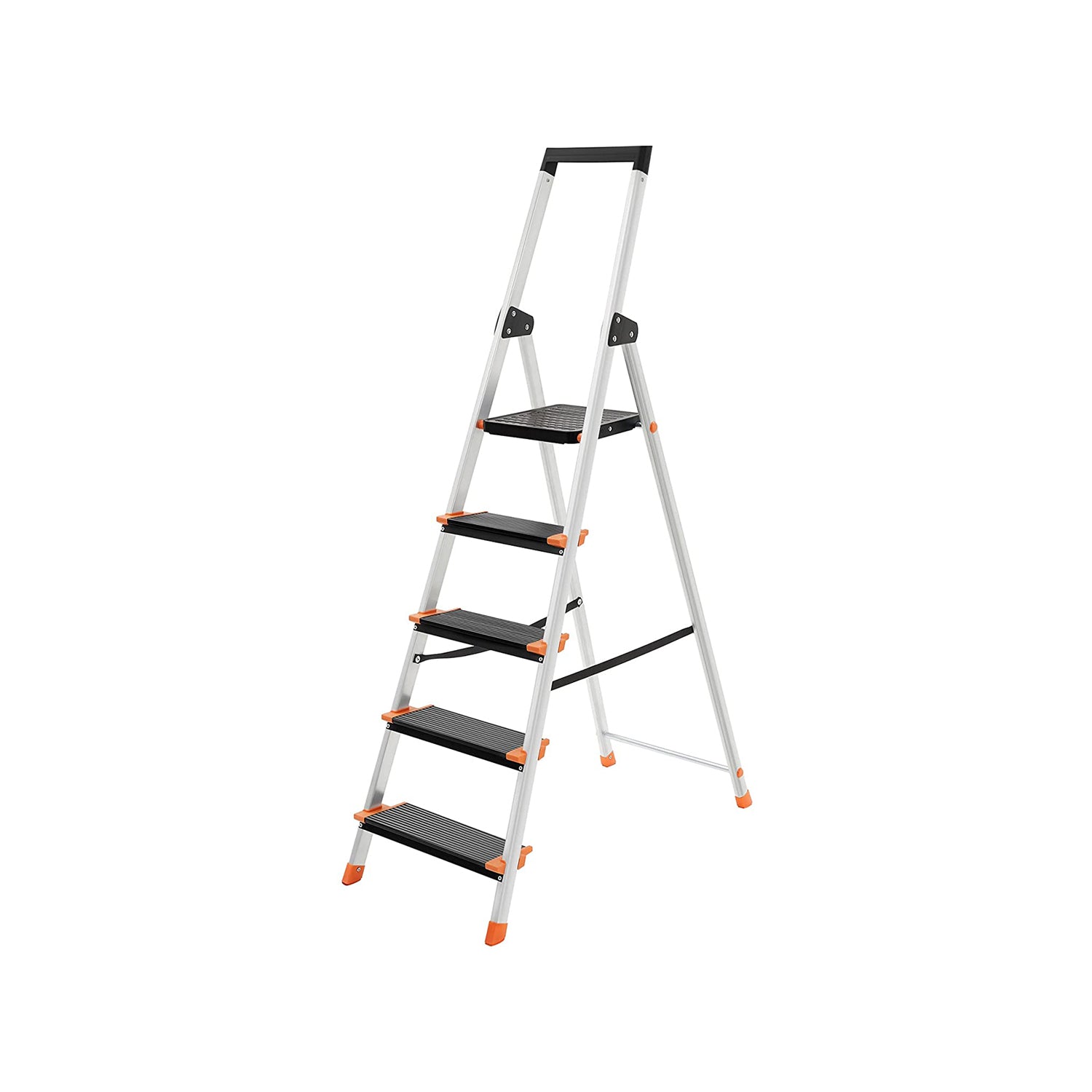 Stairladder - Foldable - 5 steps - Aluminum - up to 150 kg
