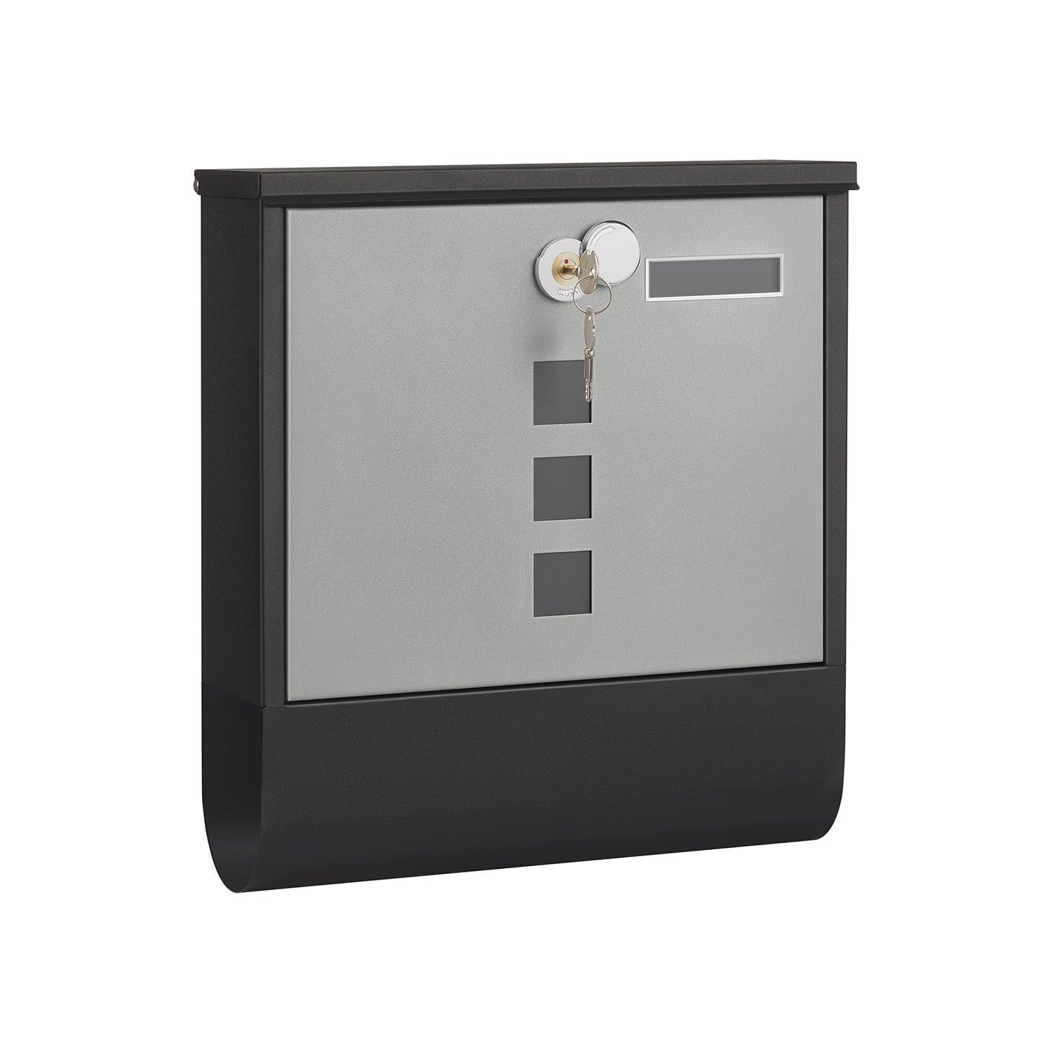 Letterbox - with newspaper compartment