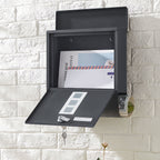 Letterbox - with newspaper compartment