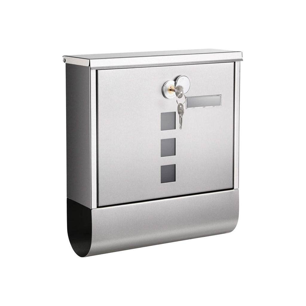 Letterbox - with newspaper compartment