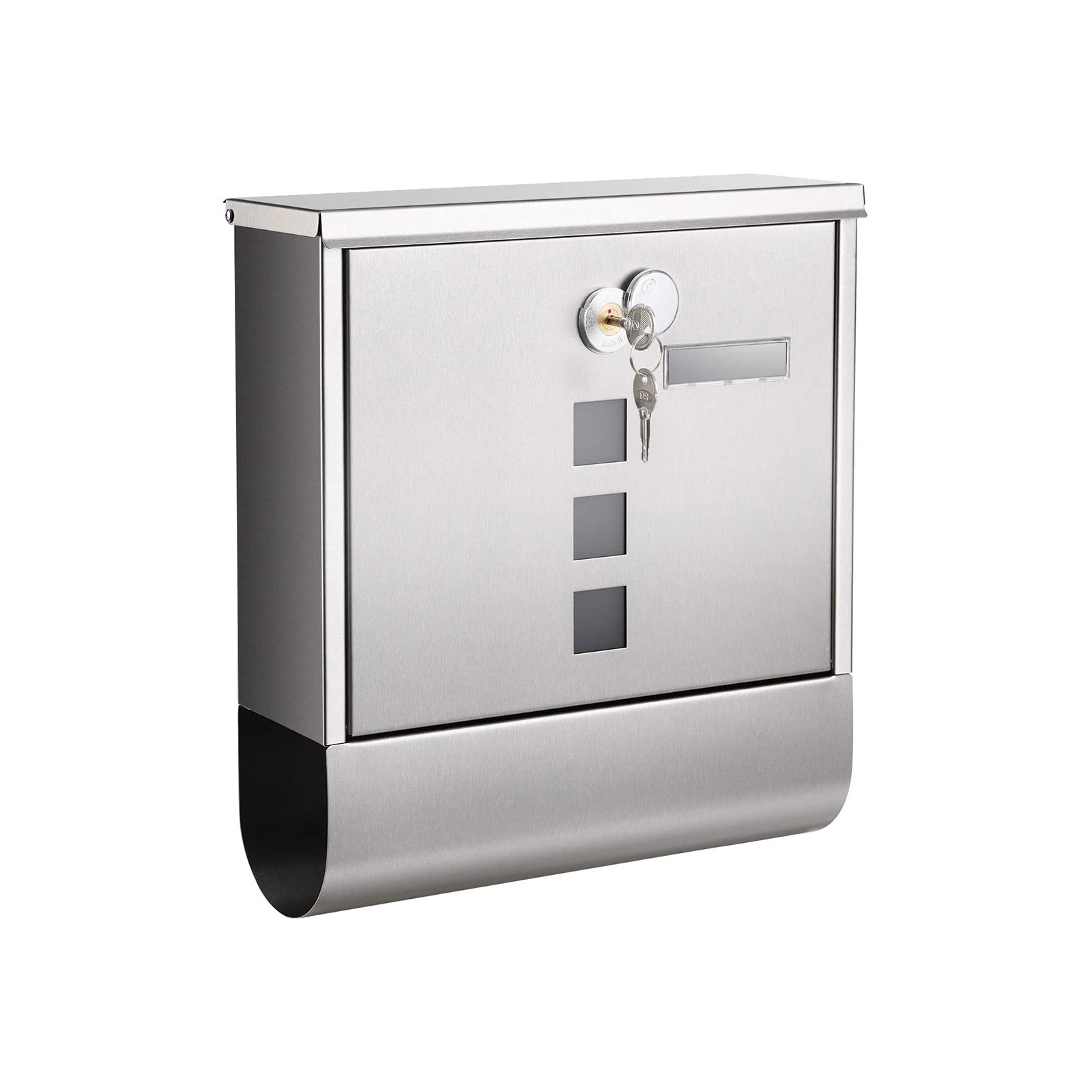 Letterbox - with newspaper compartment
