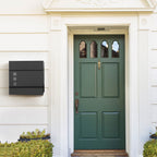 Mailbox - Modern wall letterbox - With newspaper compartment - Lockable - Black