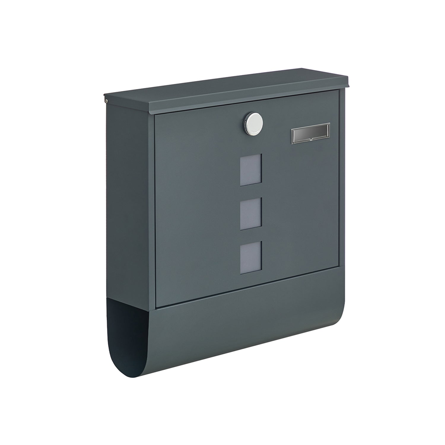 Letterbox - with silver copper slot cylinder