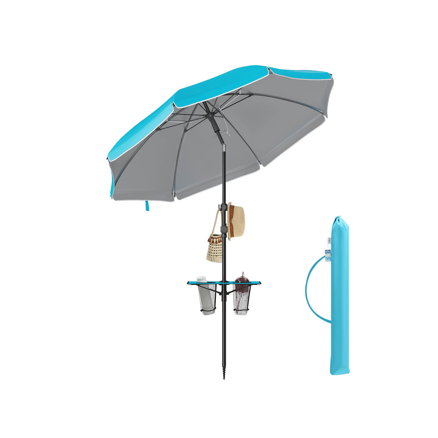 Parasol UPF 50+ - 30 ° Tiltable - without standard