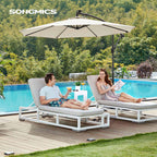 Parasol on solar energy with LED lighting-Modern Design