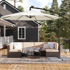 Parasol on solar energy with LED lighting-Modern Design