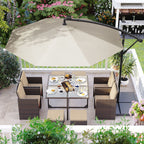 Parasol on solar energy with LED lighting-Modern Design