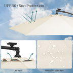 Parasol on solar energy with LED lighting-Modern Design