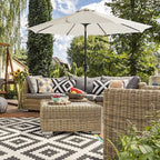 Parasol - Garden parasol - Ø 270 cm - Tiltable - With crank - Beige