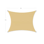 Sunshade - 3 × 4 m - Sand