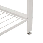 Coat rack - Shoe rack with bench - Industrial - White/Naturel