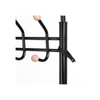 Coat rack - with shoe rack and sofa - black