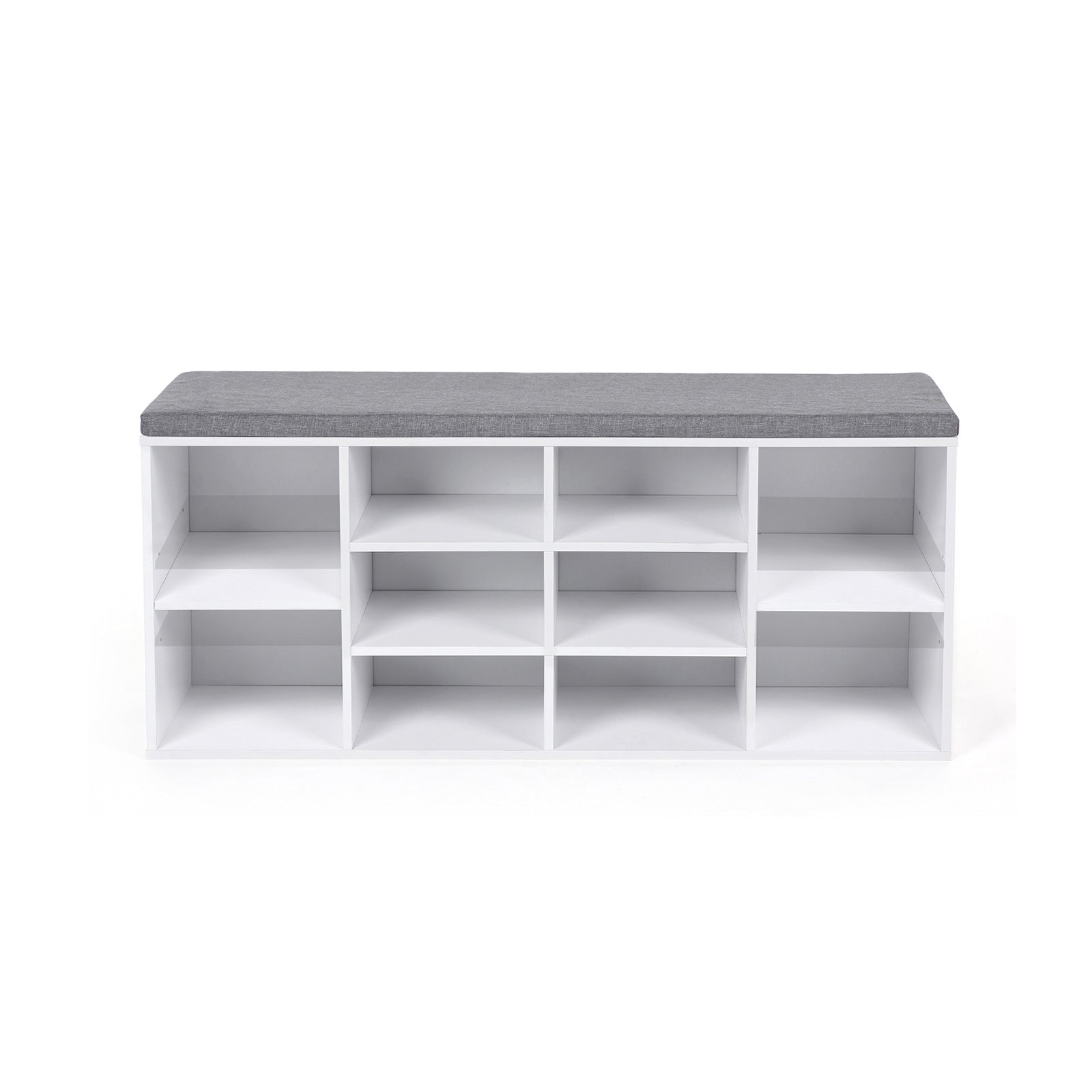 Shoe bank - 10 compartments - sofa - white