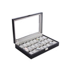 Watch box - Lockable - Organizer - Black