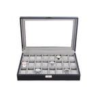 Watch box - Lockable - Organizer - Black