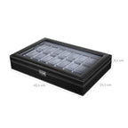 Watch box - Lockable - Organizer - Black