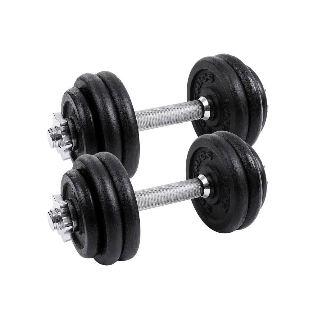 HALKERSET - Cast iron dumbbells - 30 kg - Halter set