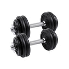 HALKERSET - Cast iron dumbbells - 30 kg - Halter set