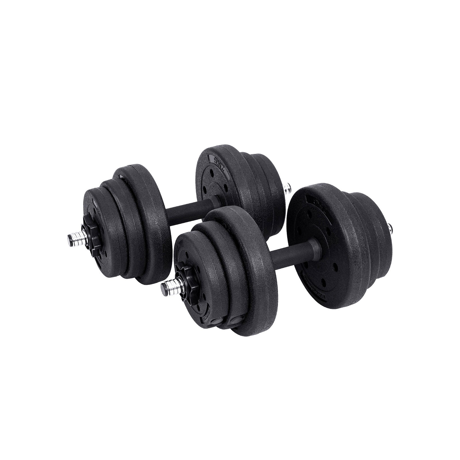 Halter set - Dumbbells - 20 kg total - Black