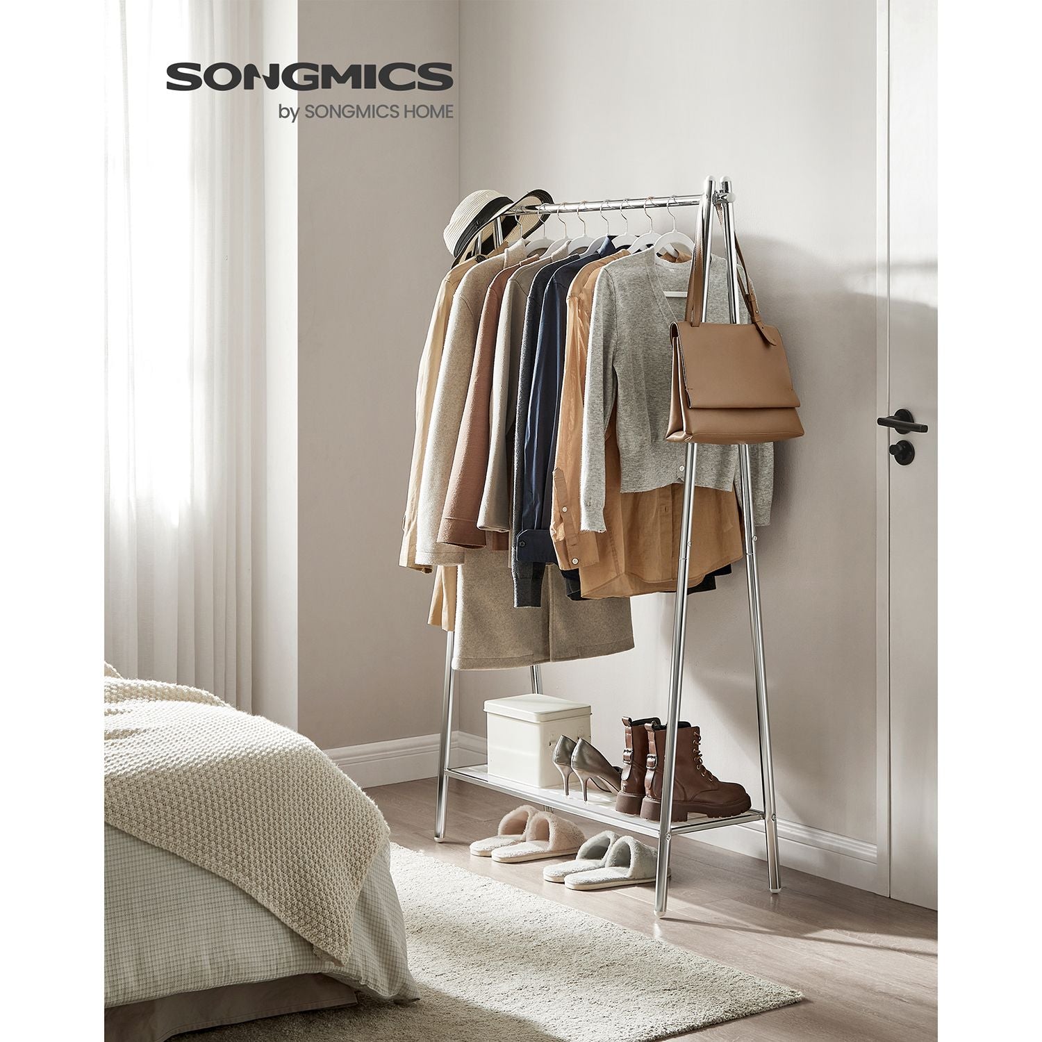 Clothing rack - Steel - With Silver Plank