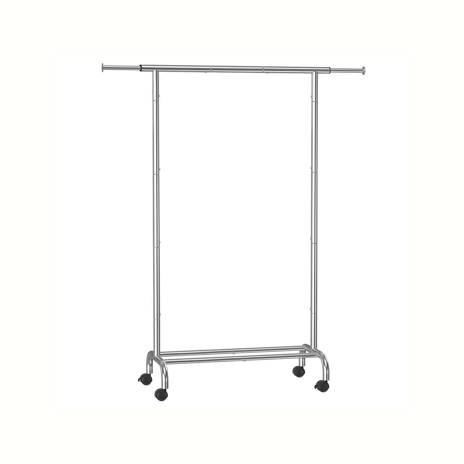 Clothing rack on wheels with a load capacity of up to 45 kg, ink black