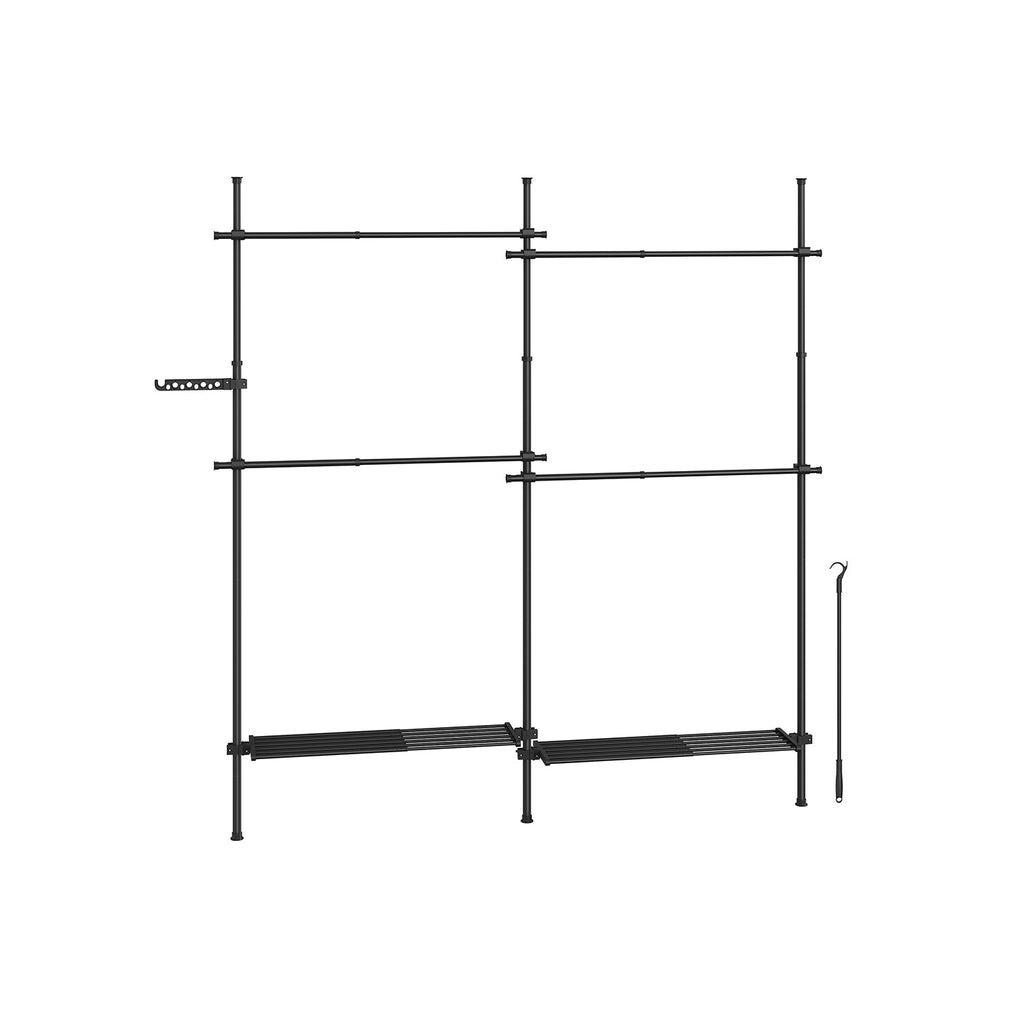 Clothing rack - 33.5 × (162–238) × (208–310) cm - Matt white