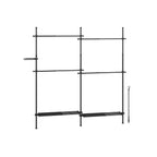 Clothing rack - 33.5 × (162–238) × (208–310) cm - Matt white
