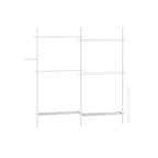 Clothing rack - 33.5 × (162–238) × (208–310) cm - Matt white