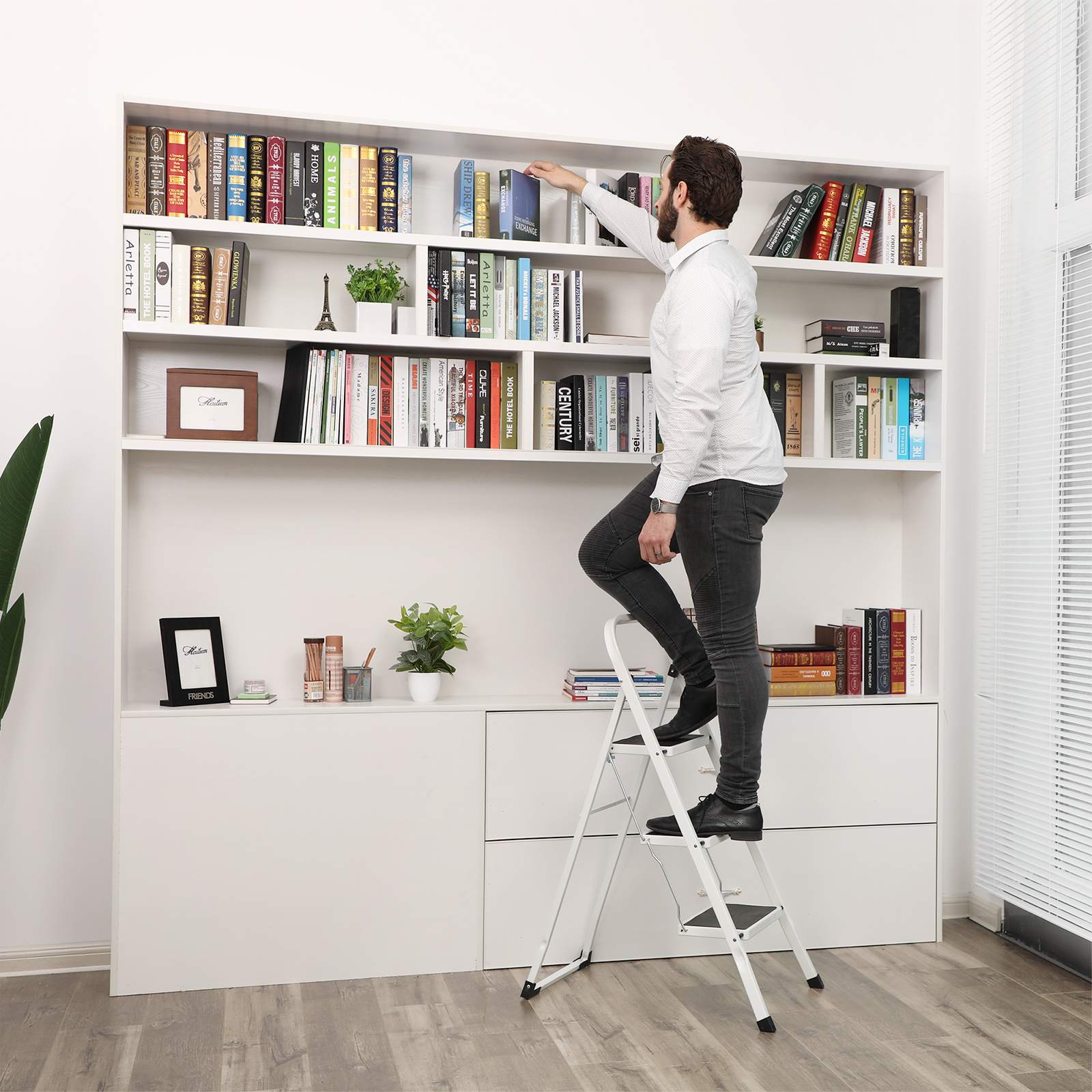 Folding Ladder - Kitchen Trap - Household Trap - White