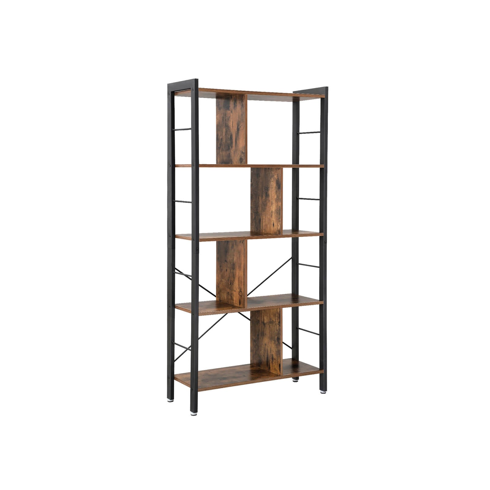 Bookcase - 4 levels - Large metal frame - Bookshelf - Industrial Design