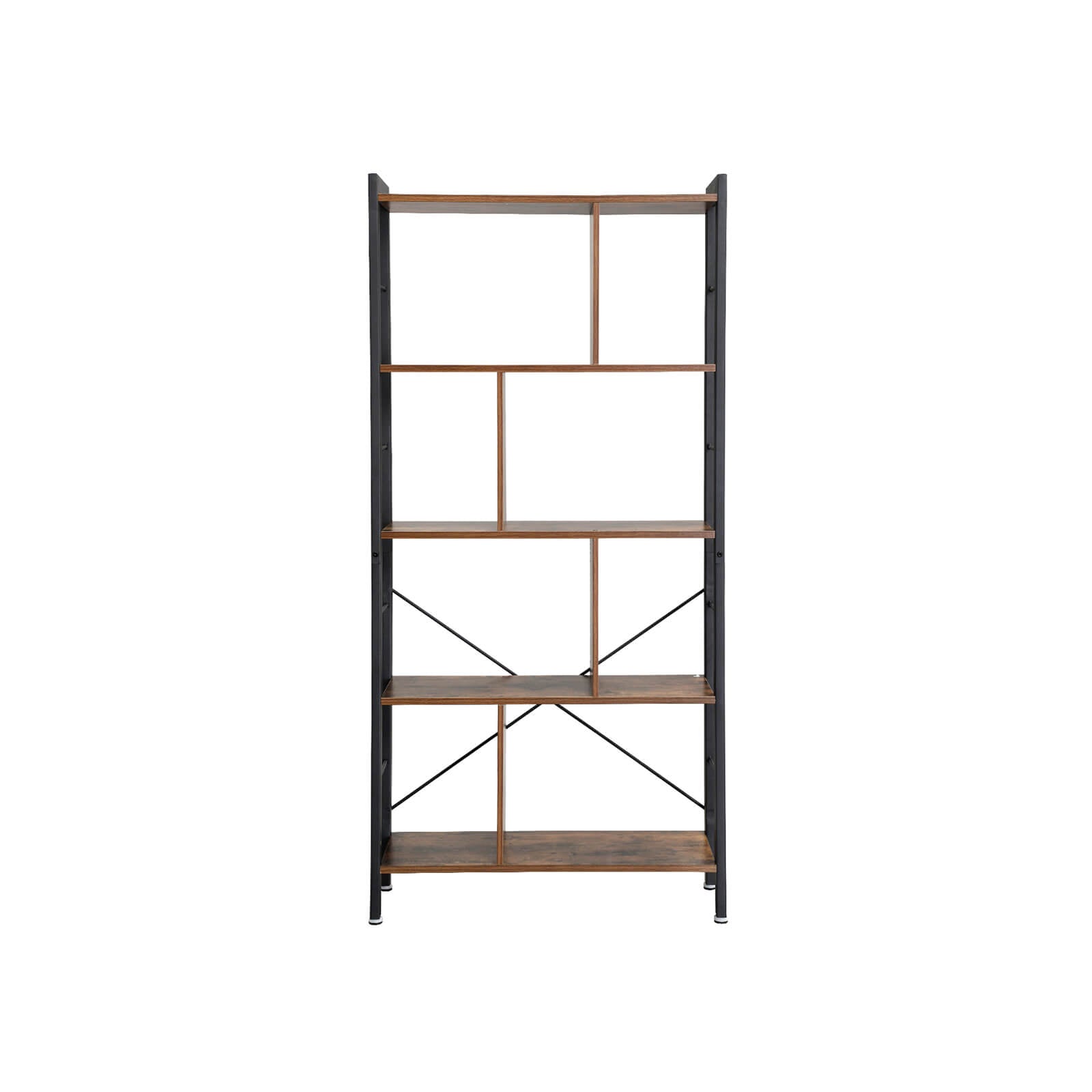 Bookcase - 4 levels - Large metal frame - Bookshelf - Industrial Design