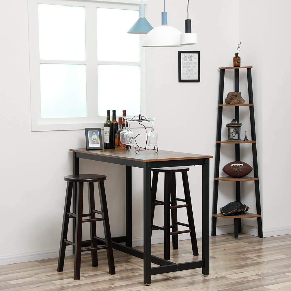 Bar table - kitchen table - industrial design - brown/black