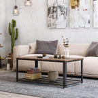 Coffee table-Living room table-Side table-TV furniture-Vintage Brown/Black