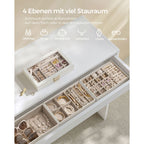Stackable jewelry box - 4 levels