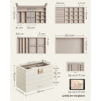 Stackable jewelry box - 4 levels