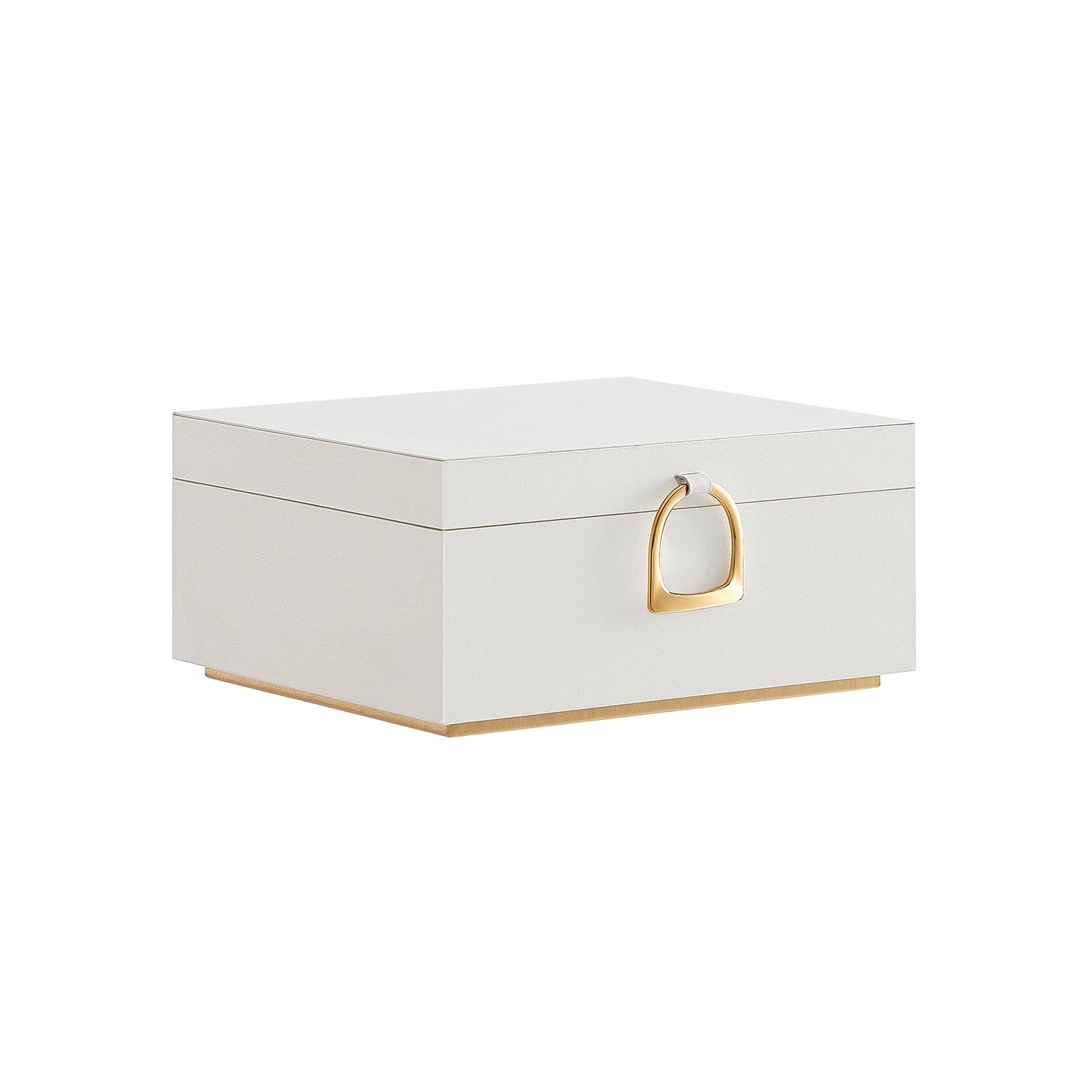 Jewelry box - 2 levels - with handle - flexible jewelry tray - black