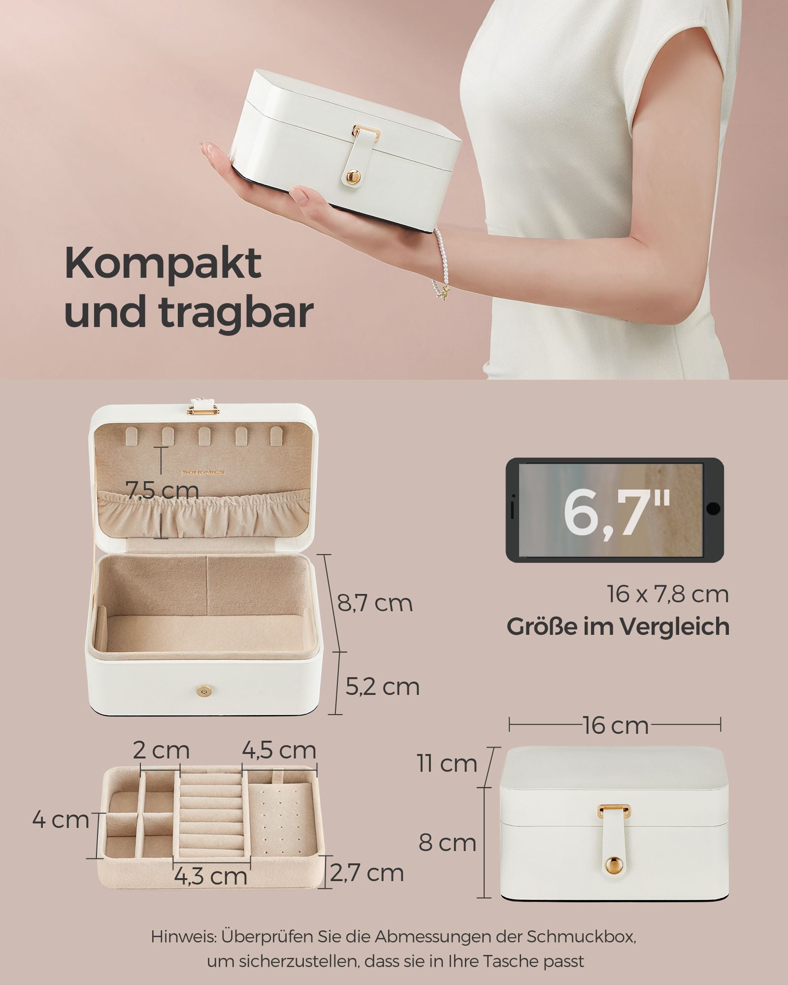 Jewelry box-For larger accessories-Gift Idea-Wolkwit