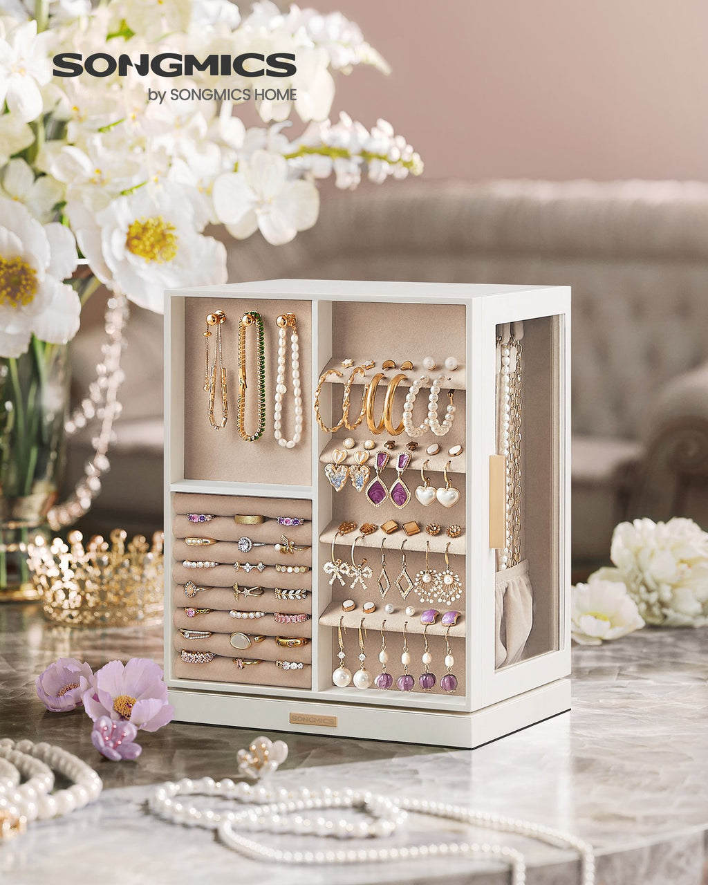 Jewelry box-Spacious-Open Design-Gift Idea-Wolkwit