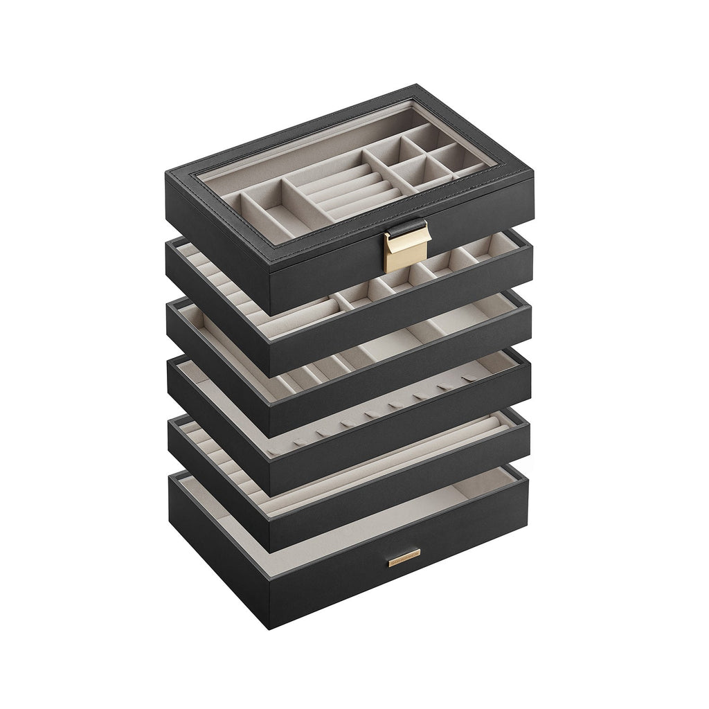 Jewelry box - 6 levels - White