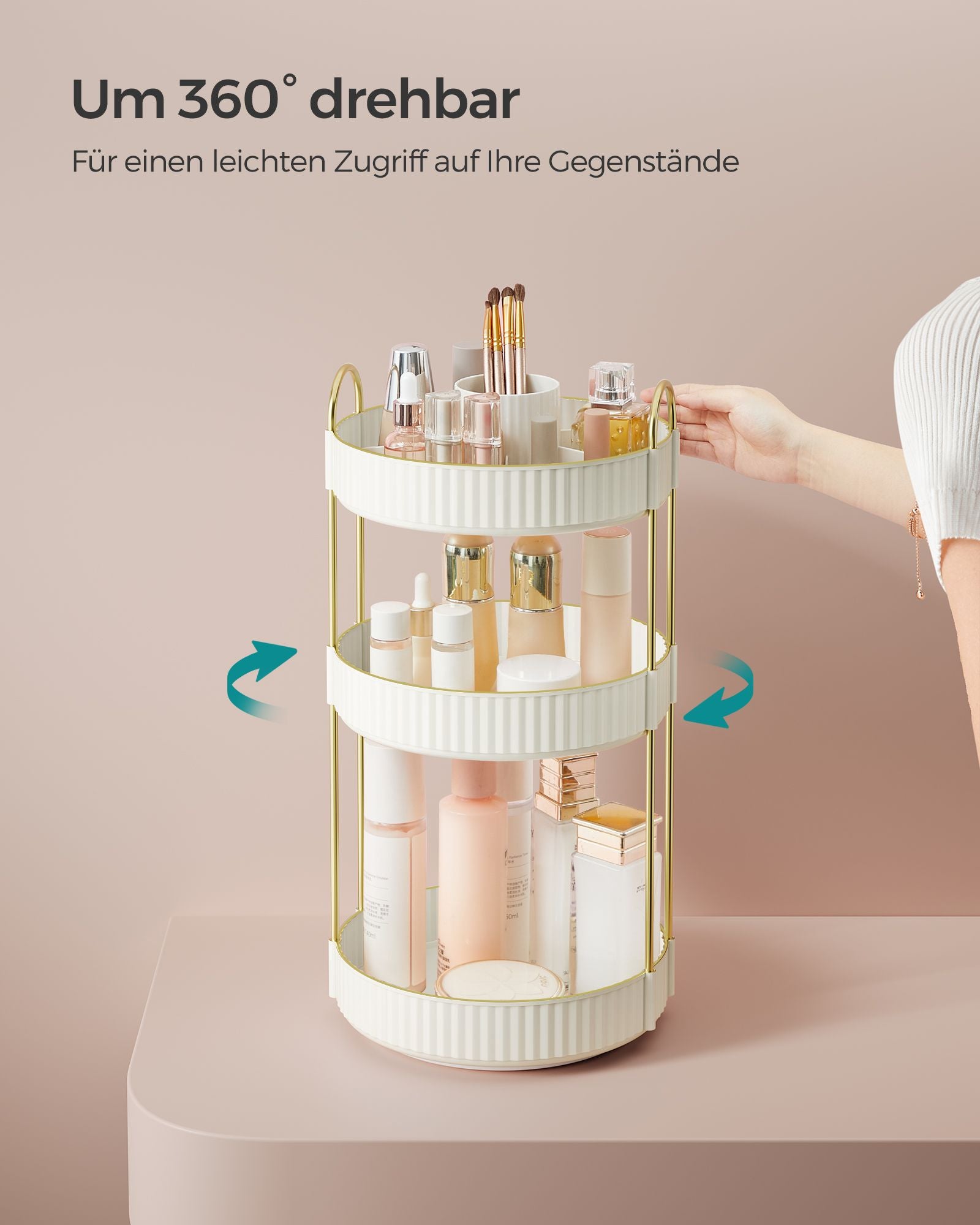 Make-up Organizer-Rotating-Gift Idea-Wolkwit