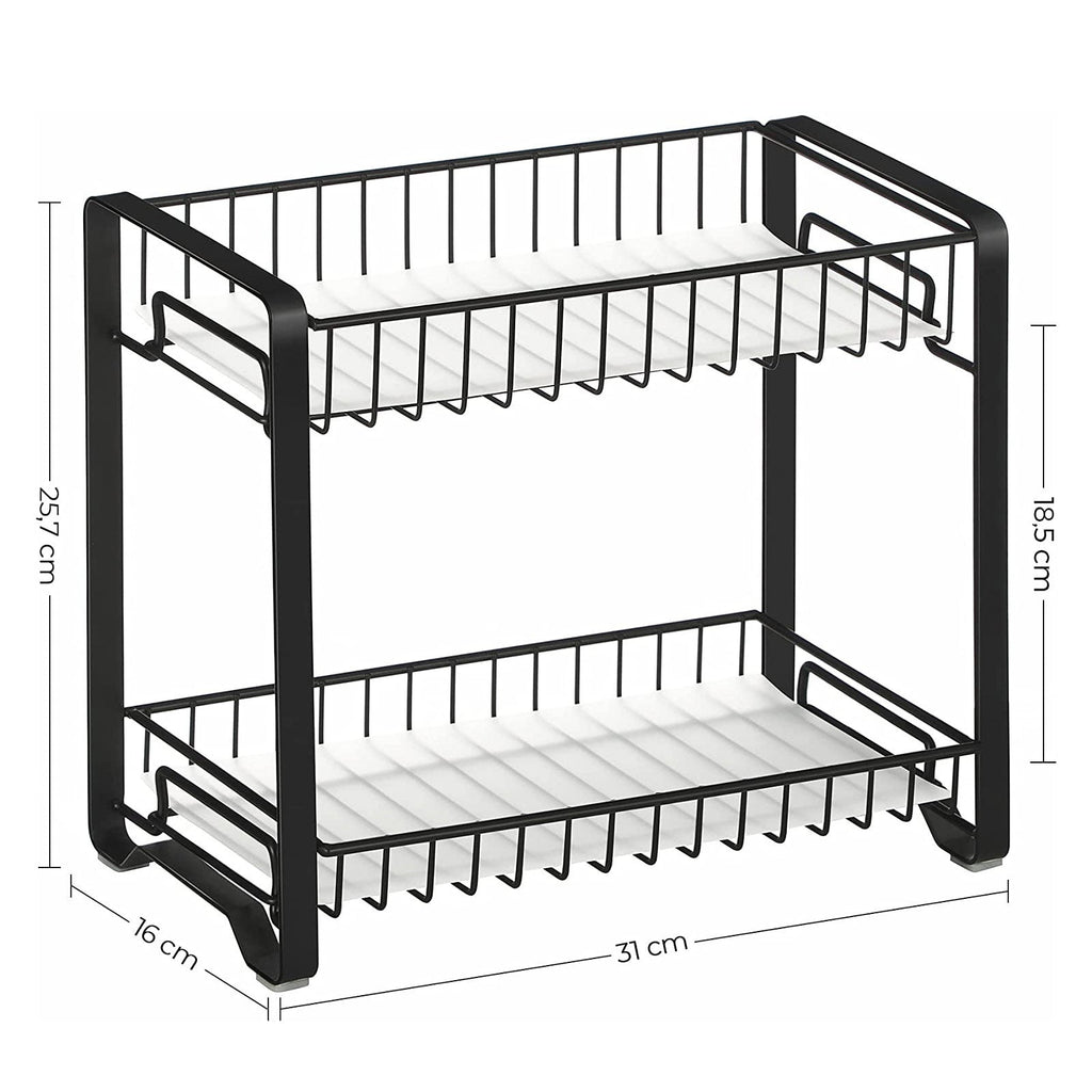 Herb rack - kitchen rack - countertop organizer - bathroom rack - black