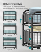 Kitchen Casting Organizer - Stackable - Classic Black