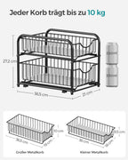 Kitchen Casting Organizer - Stackable - Classic Black