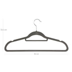 Clothing hangers - velvet - anti -slip - set of 20