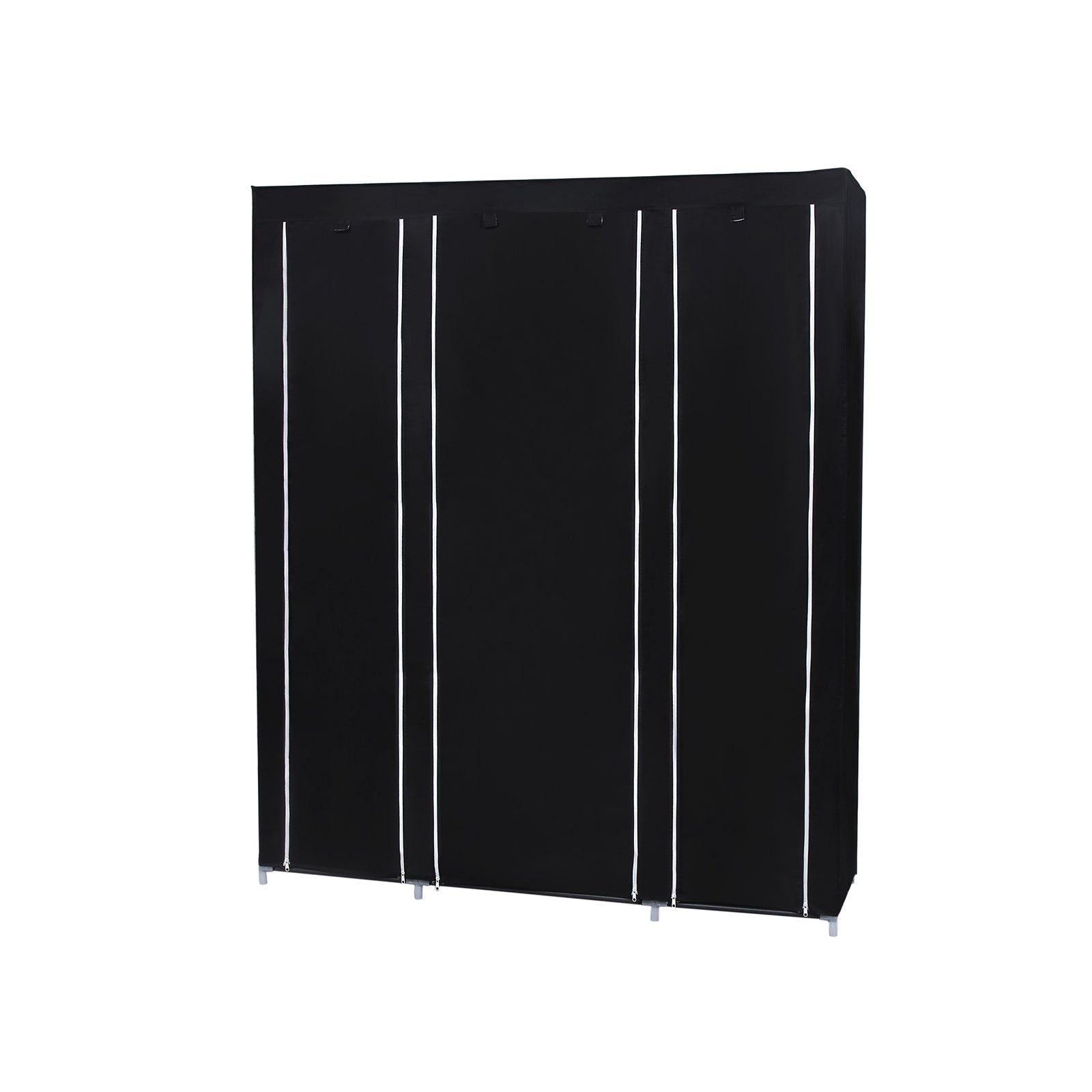 Wardrobe - Fabric wardrobe - 175 x 150 cm - Black