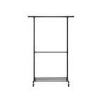 Clothing rack - Industrial Design - On Wheels - Laxable up to 110 kg - Black
