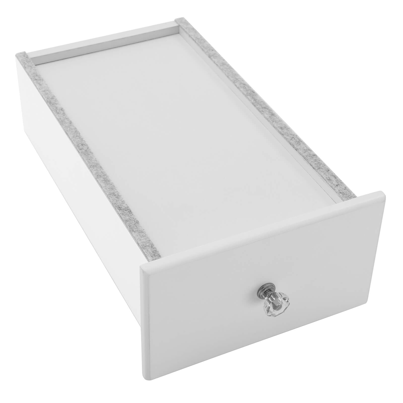Dressing table-Make-up table-5 drawers-Rotating mirror-with stool-white