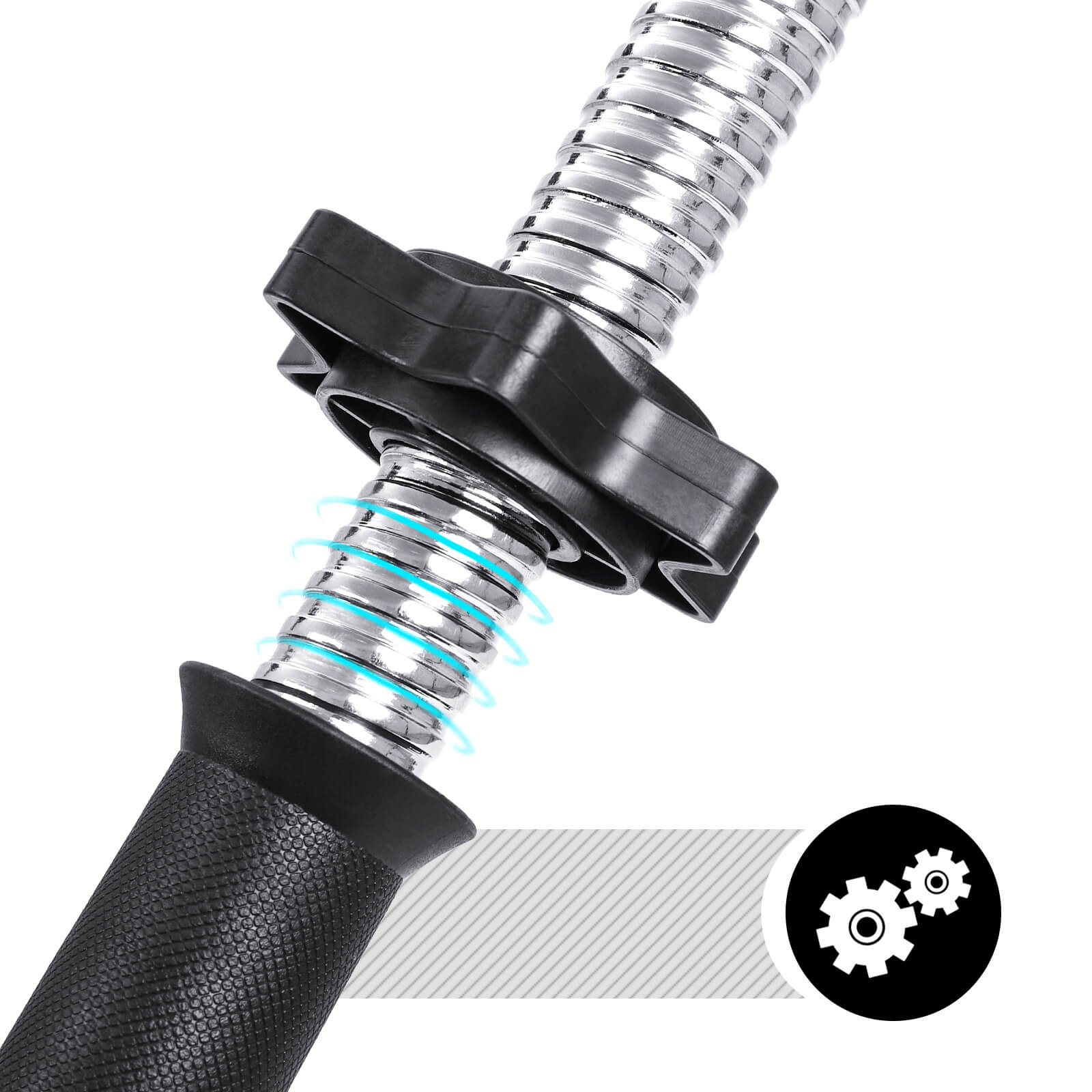 HALKERSET - Adjustable Dumbbells - 20 kg / 30 kg - plastic with steel tube